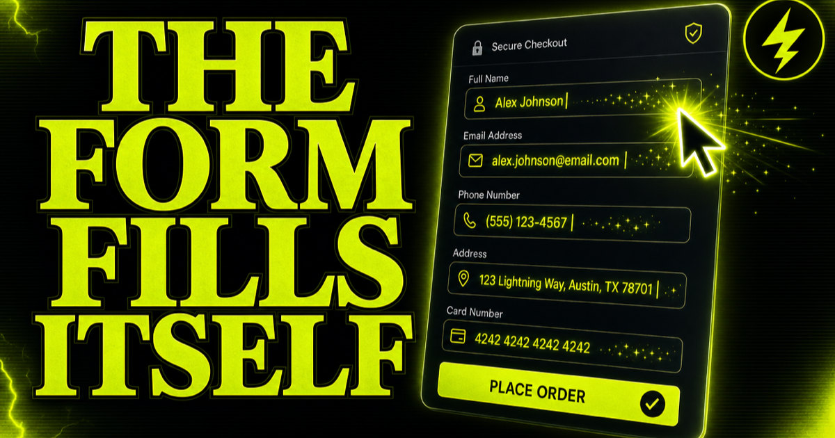 Focus Autofill — the form fills itself